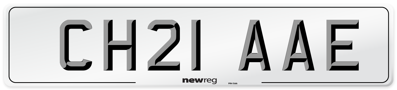 CH21 AAE Number Plate from New Reg